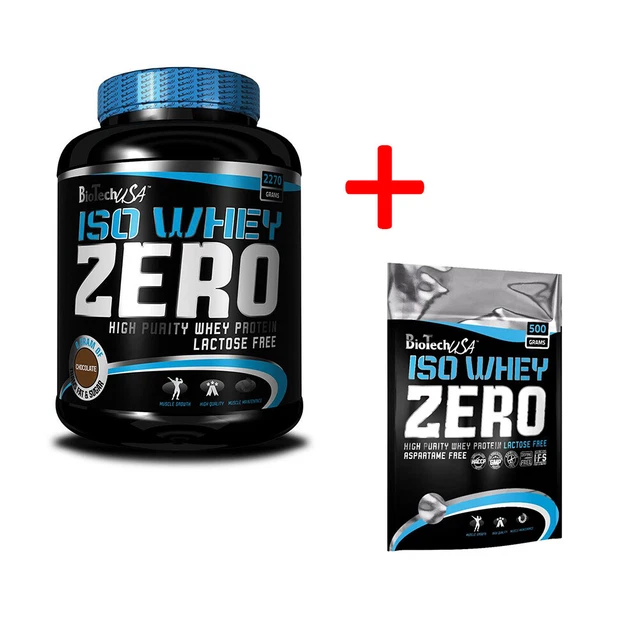 (28,84 EUR/kg) BioTech USA Iso Whey Zero 2,27kg Protein + 500g Eiweiß Pulver