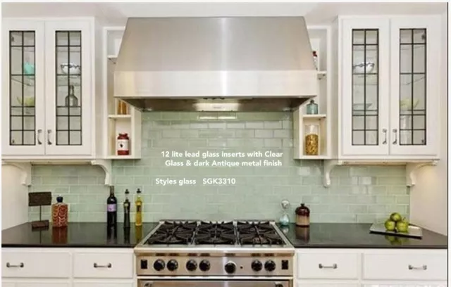 Classic Lead glass Cabinet  & Kitchen  door inserts SGDK 3310 2