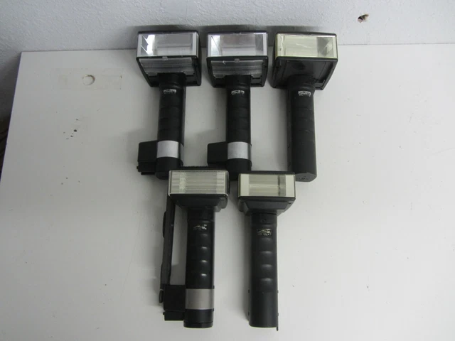 AS-IS Parts Lot of 5 Metz Mecablitz Torch Flash Gun 60 CT-1, 60 CT-2, 45 CL-1