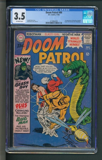 Doom Patrol #99 CGC 3.5 OW Pages 1st Beast Boy