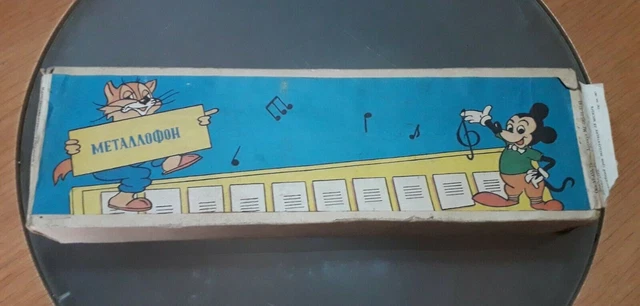 Metalofon, Xilofon, instrumento de música vintage, URSS, soviético