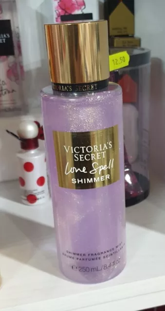 VICTORIA'S SECRET LOVE Spell shimmer acqua profumata glitterata corpo 250  ML EUR 34,99 - PicClick IT