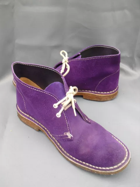 CLARKS PURPLE SUEDE desert boots size 6.5 some wear good quality £15.00 ...