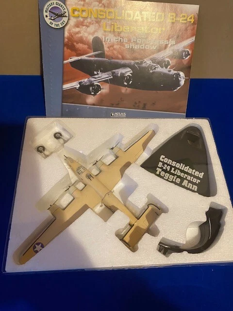 Atlas Edition Consolidated B-24 Liberator Teggie Ann Plane Diecast Model