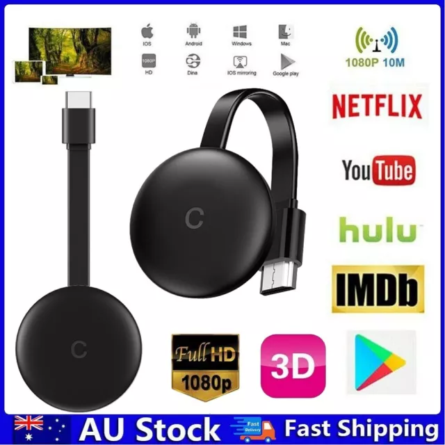 For Chromecast Google Wireless HDMI-Compatible HD Display Media Streaming  Video