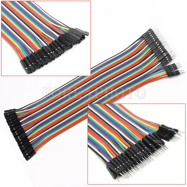 HOT 20cm 1X 40pcs Male to Female Dupont Wire Jumper Cable for Arduino Breadboard