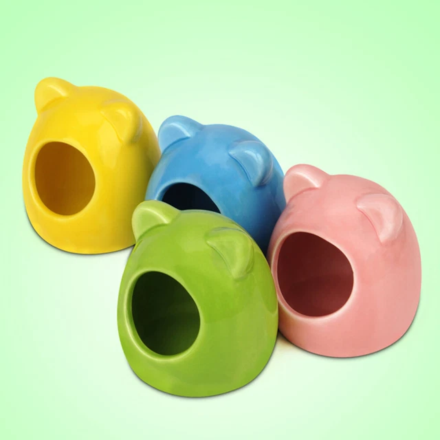 2 Pcs Kleintierkäfig Kleines Haustierversteck Hamsternest Rennmaus