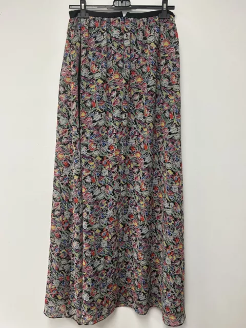 Derek Lam 10 Crosby Floral Maxi Skirt Full Length Pockets Women’s Size 4 3