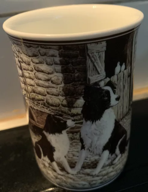 Border Fine Arts -“The Understudy” Border Collies- Fine Bone China Mug