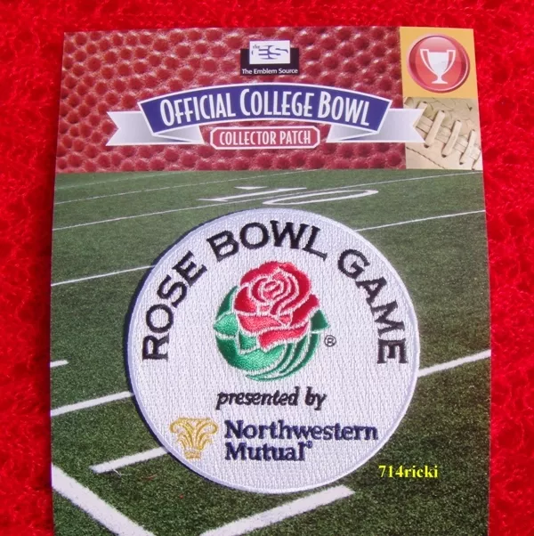 Official 2018 Rose Bowl Game Patch Georgia Bulldogs vs Oklahoma Sooners