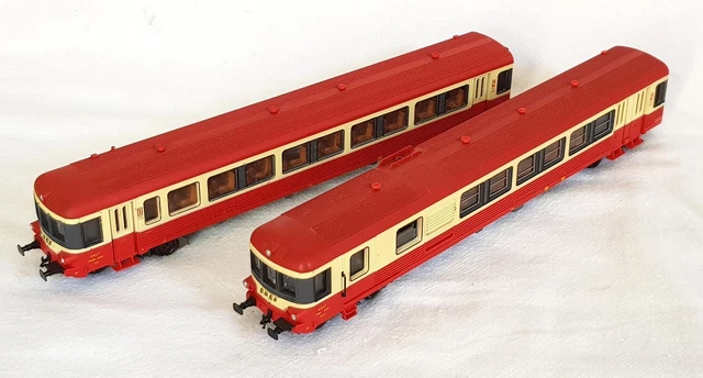 Autorail Jouef HO + Remorque - SNCF TER Personnalisé - Échelle 1/87 - Sans Boîte