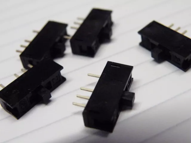 5 Pc SP3W Miniature Slide switch Model Railway 3 Position on-on-on pcb 3g CJ41