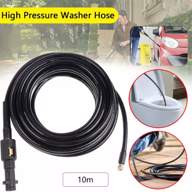 High Pressure Washer Drain Jet Wash Hose  Pipe Cleaning Hose Drain Cleaner Pipe