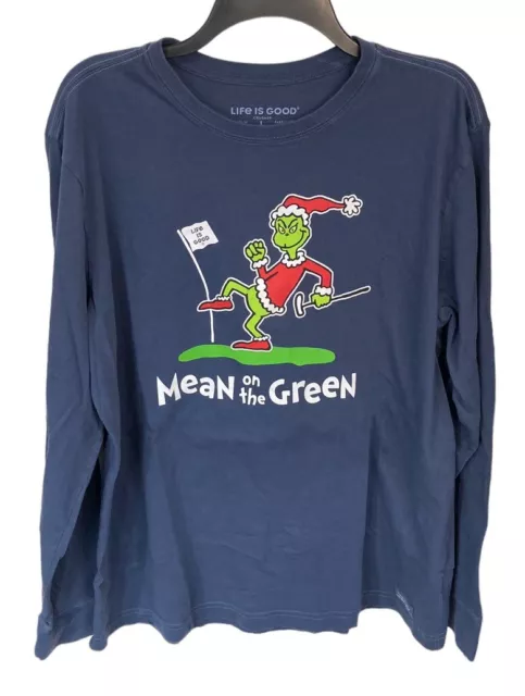 Life Is Good “Mean On The Green” Men’s Crusher Long Sleeve Size Large