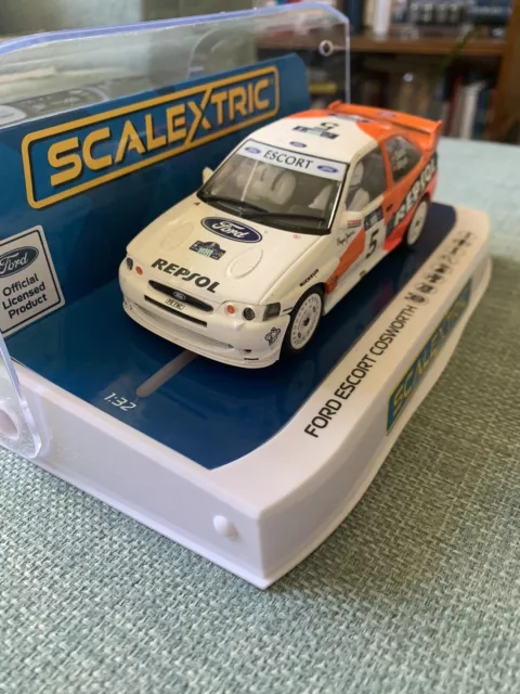 Scalextric C4426 Ford Escort Cosworth Rally Car - White/Orange