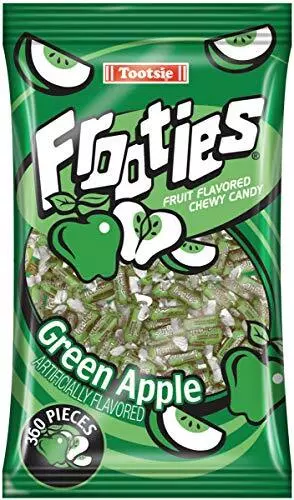 Frootie Tootsie Roll Chewy Candy, Green Apple, 38.8 Ounce, 360 Count (Pack of...