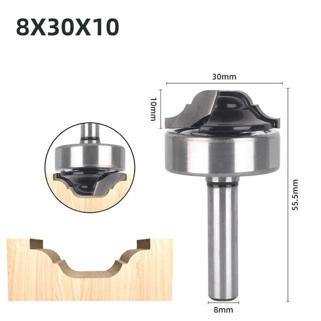 Útil Router Bit Mand Fabricación Herramienta Anti Kickback YG6X Karbid Tip 45 #
