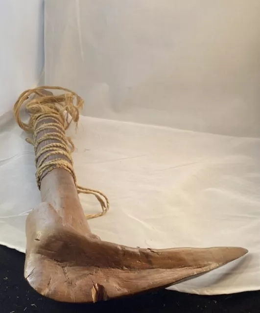 Antique Large Kanak Bird Head Club New Caledonia 3