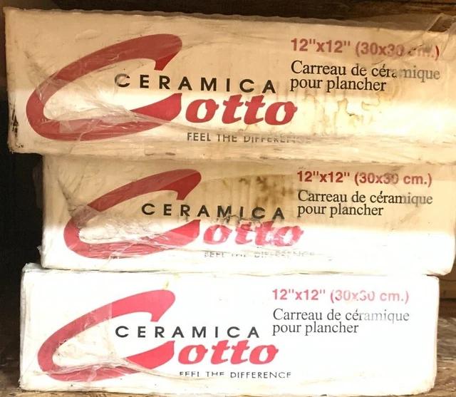 Ceramica Cotto 12in X 12in Ceramic Floor Tile- White