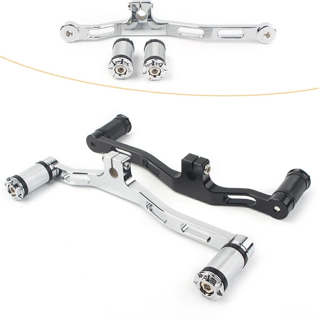Leva cambio cambio anteriore e posteriore cromata Harley Dyna 91-17 FXD con CNC a controllo medio