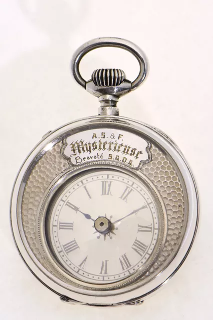 "Montre Mystérieuse" A. S. & F. - Armand Schwob & Frère seltene Taschenuhr