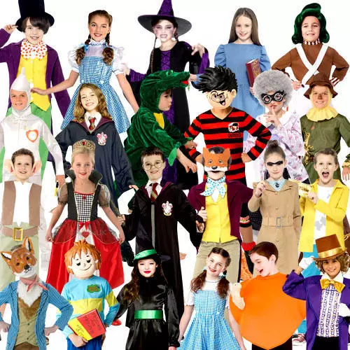 World Book Day Story Characters Kids Fancy Dress Boys Girls Childrens Costumes