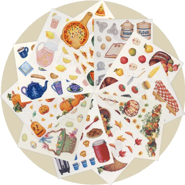 Creative Memories Block Sticker Food Drink Produce Sweets Kitchenalia CHOICE