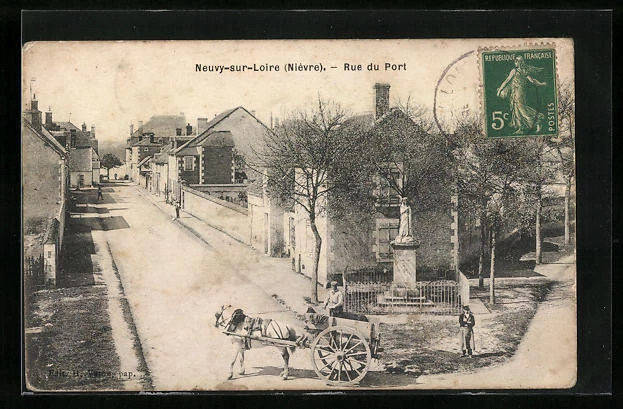 CPA Neuvy-sur-Loire, Rue du Port
