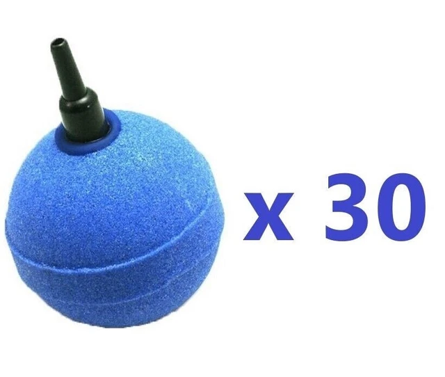 30x Golf Ball Air Diffuser Airstone 2" 50mm Koi Pond Aquarium Hydroponics