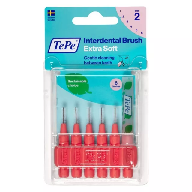 TEPE 6 extra soft red Interdental Brushes 0.5 Mm