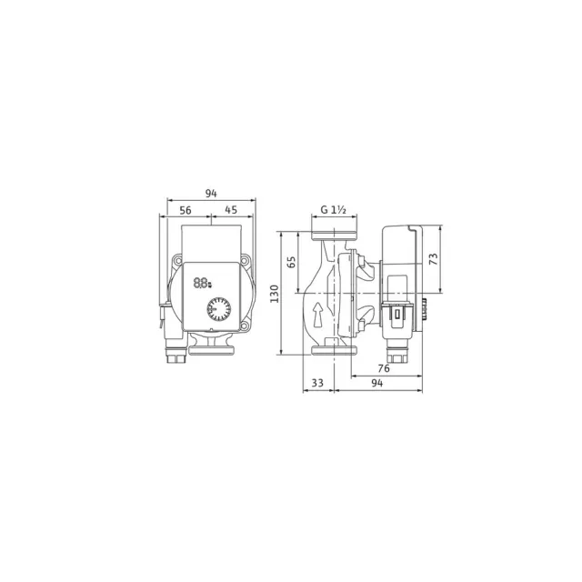 Circulateur Wilo-Yonos PICO 1.0 25/1-6 130 pompe de circulation universelle 2