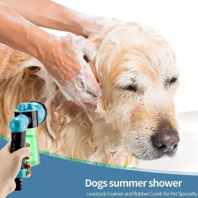 Pet Shower Jet Sprayer Dog Shower Clean Tool Adjustable Soap Dispenser With J3H6 3