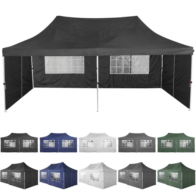 Pavillon 3x3/3x6m Faltpavillon Pop Up Wasserdicht Partyzelt Gartenzelt UV Schutz