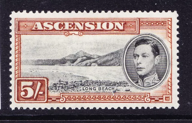 ASCENSION George VI 1938 SG46 5/- perf 13 - mounted mint. Catalogue £95