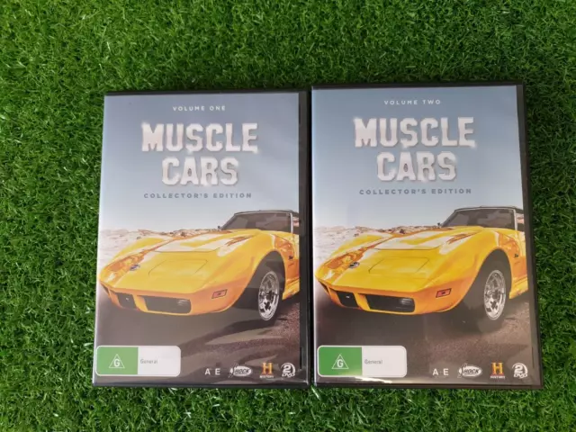 Muscle Cars:-Collectors Edition-Volume 1 And 2-Dvd-(4 X Disc)-R4-Like New