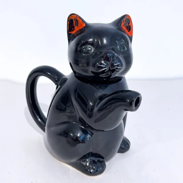 Vintage Porcelain Lucky / Good Fortune Cat Teapot
