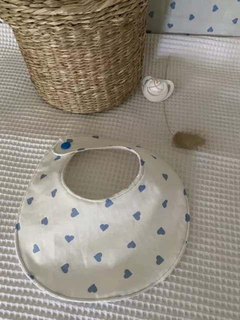 Bavoir Bébé En Tissu En Coton Oeko-tex Et Nid D’abeille Fait Main