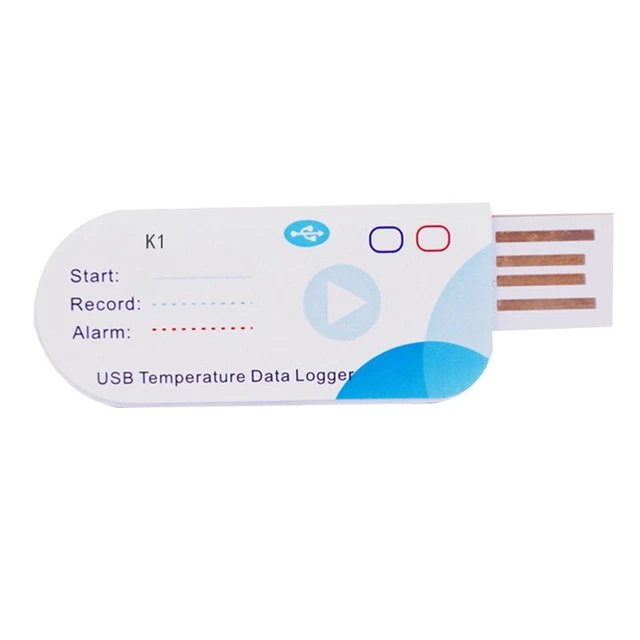 1 Stück USB-Temperaturdatenlogger 14400 Punkte USB-Bericht 60 Tage IP65 M4H7