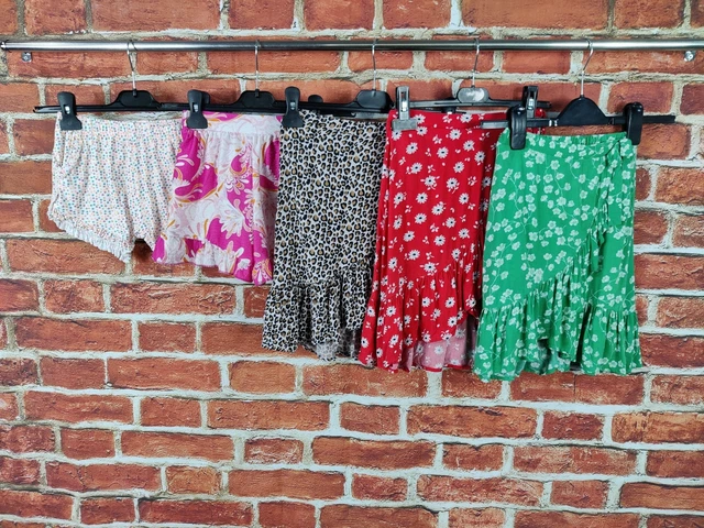 Pantaloncini Gonna Avvolgente Ragazze Età 4-5 Anni Next River Island Set Estivo 110Cm
