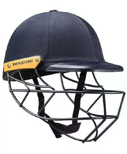 2024 Masuri C-Line Plus Junior Cricket Helmet - Steel Grill - Navy - Free P&P