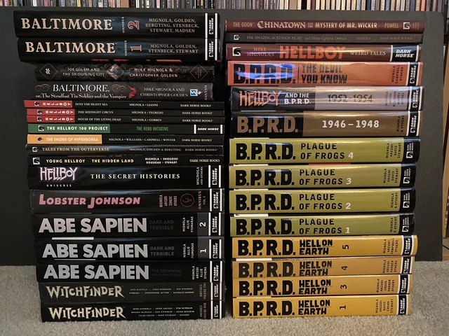 Huge Hellboy HC Hardcover Lot of 32! Plague Hell Sapien Baltimore Lobster Witch+
