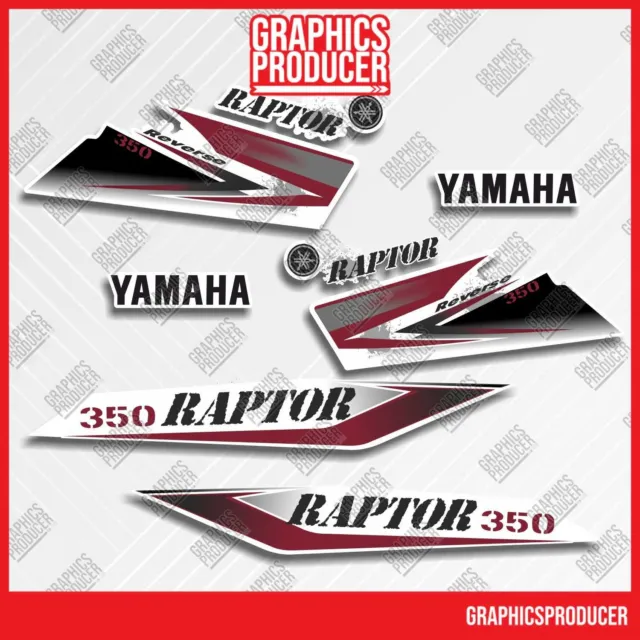 Yamaha Raptor 350 6 speed Decals 2009 Model Graphics Kit Stickers Premium Vinyl