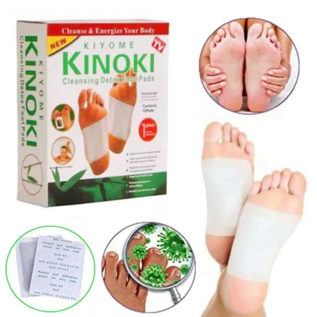 Kinoki Detox Foot & Body Patches Pads Toxins Feet Slimming Cleansing Herbal