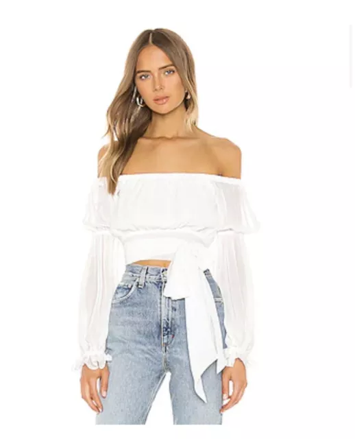 Sydney Top in White majorelle