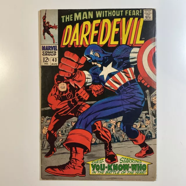 Daredevil #43 - High Grade - Daredevil Vs Captain America