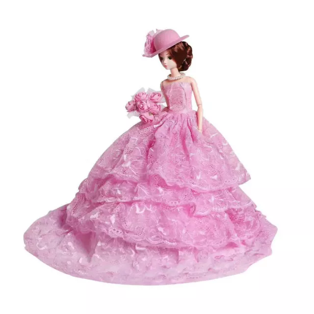 ON SALE Popular Barbie Doll sized Cloth@@1 pc Fashion Dress&1 HAT@Best XMAS Gift