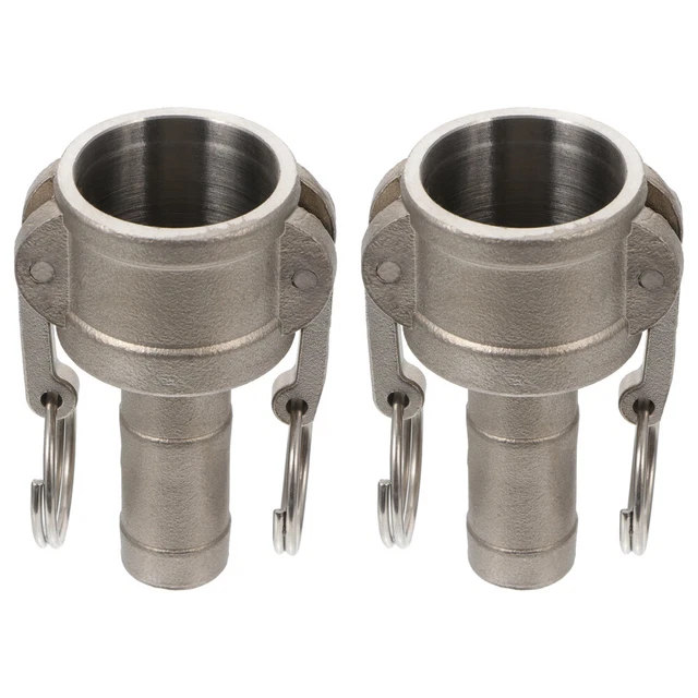 2 pz connettori inox camlock accoppiamenti rapidi adattatore pompa spazzatura