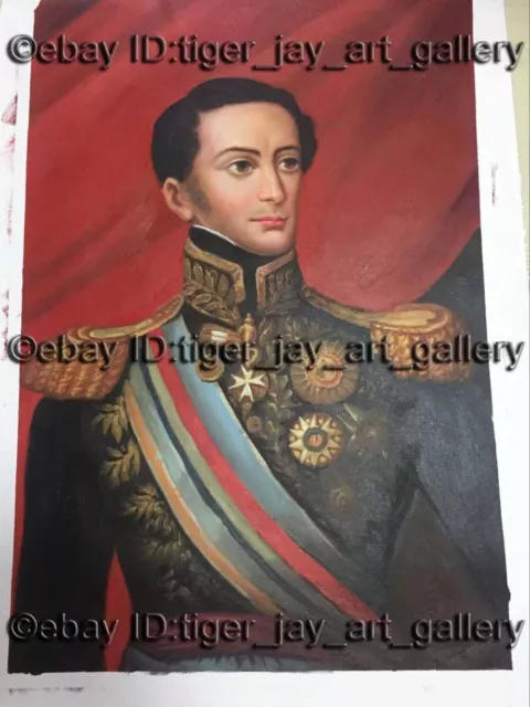 D. Miguel of Braganza, King of Portugal Europe Royal Portrait Decor Oil Painting