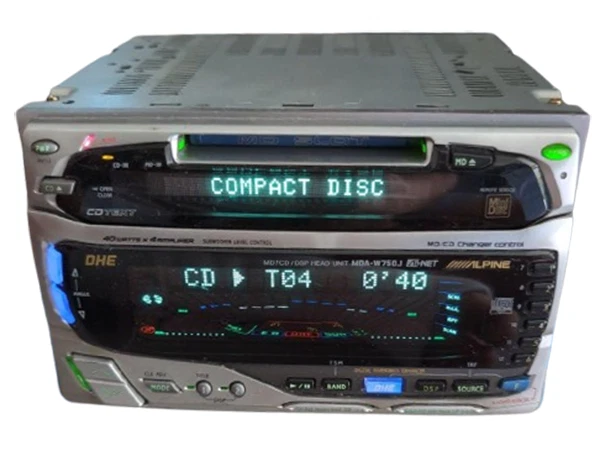ALPINE MDA-W750J Alpine MDA-W750J MD/CDデッキ 本体・純正電源