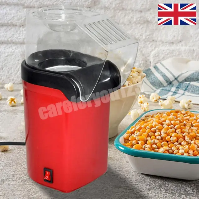 Macchina per popcorn piccola - Acciaio inossidabile rosso con vetro  temperato e bollitore rivestito in teflon